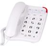 Large Button Phone for Seniors, Loud Ringer, One-Touch Dialing. Amplified Corded Phone with Speakerphone for Elderly Home Landline Phones, No Need To