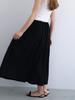Out Maxi Full Skirt Black