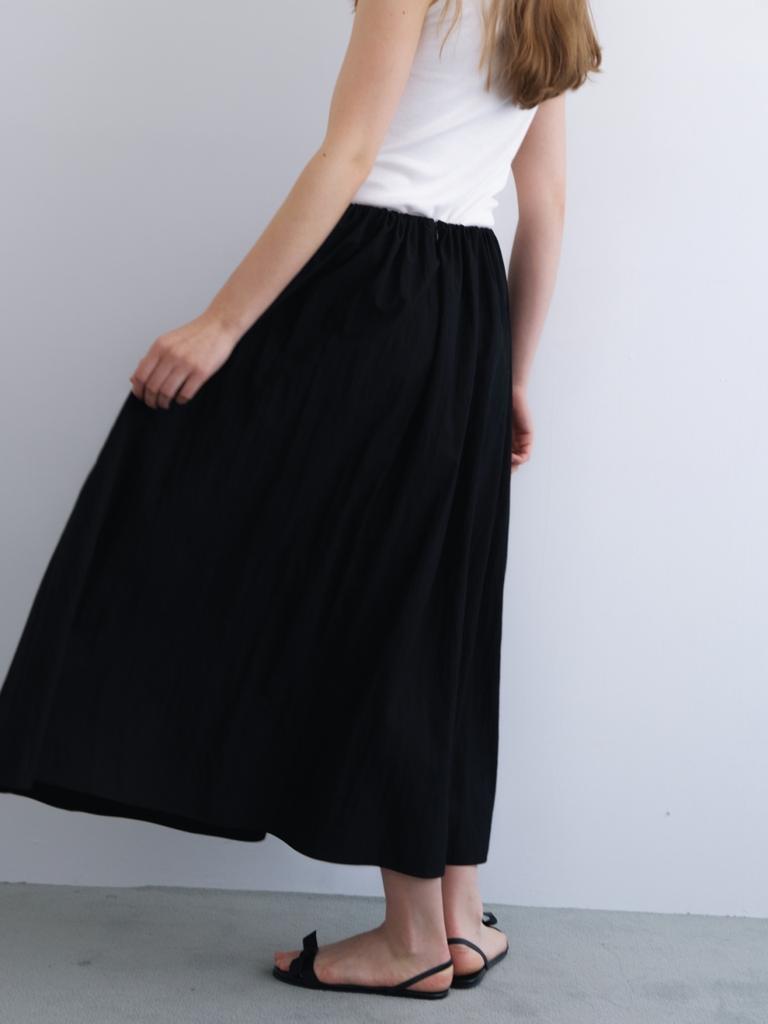 Out Maxi Full Skirt Black