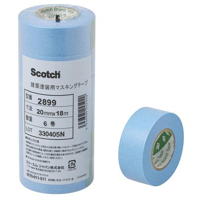 3M Scotch Lackabdeckband 20mm x 6 Rollen 2899, 18m,