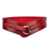 Women Fashion Retro Waist Belt Elasticity Solid Color Pin Buckle Wide Waistband