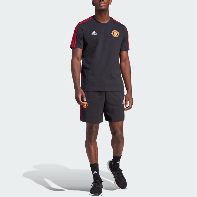 Adidas Manchester United DNA Casual Sports Short Sleeve T-Shirt Men Tops Black IA8517