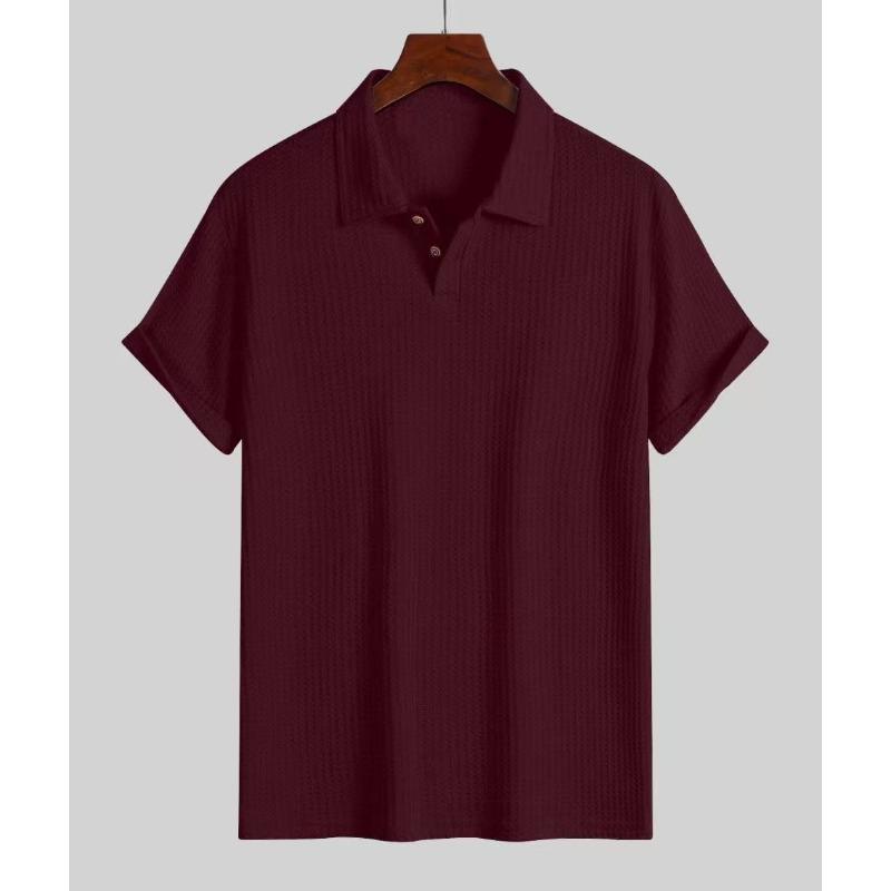 New men's summer polo shirt: short-sleeved, casual, versatile, breathable and skin-friendly
