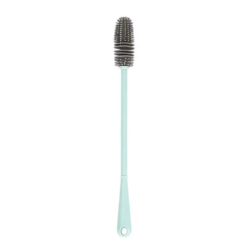 Long Handled Silicone Cup Brush Cup Cleaning Brush No Dead Corners Or Gaps Plastic Brush Milk Bottle Cleaning Brush Household