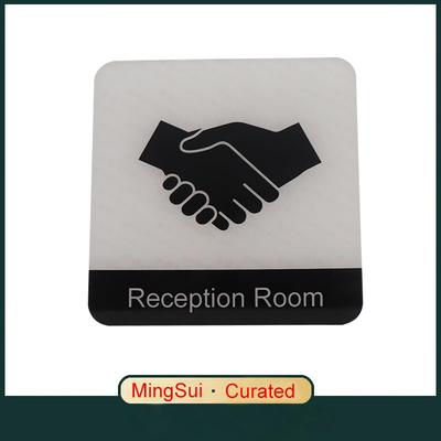 Acrylic Creative Signage Reception Room Sign Wall Label Sticker Warning Badge for Office Places Commercial Institutions Hotels Government Departments