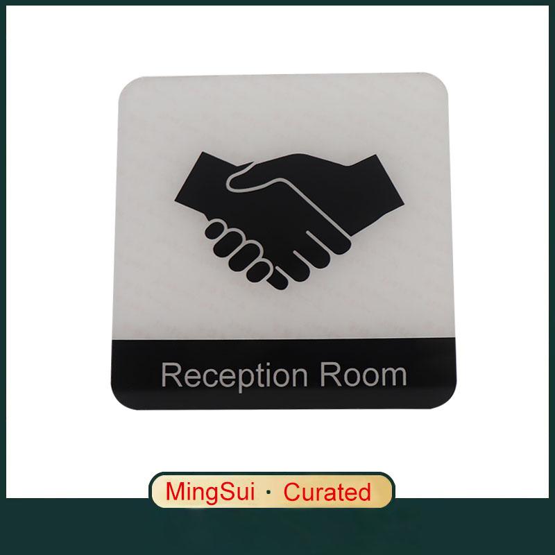 Acrylic Creative Signage Reception Room Sign Wall Label Sticker Warning Badge for Office Places Commercial Institutions Hotels Government Departments
