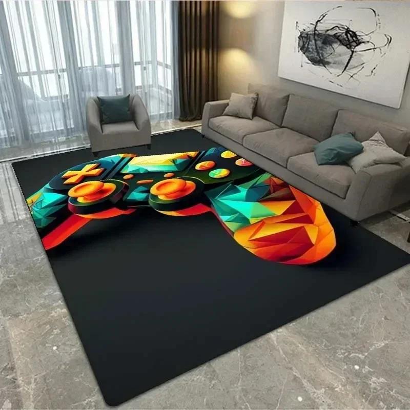 Gamer Rug Children's Room Carpet Cool Game Controller Doormat Home Living Room Bedroom Floor Mat Teens Dorm Hippie Style Mat