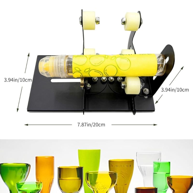 Glass Bottle Cutter, Upgraded Glass Cutter for Bottles & Glass Cutter Machine for Cutting Round Square Bottle