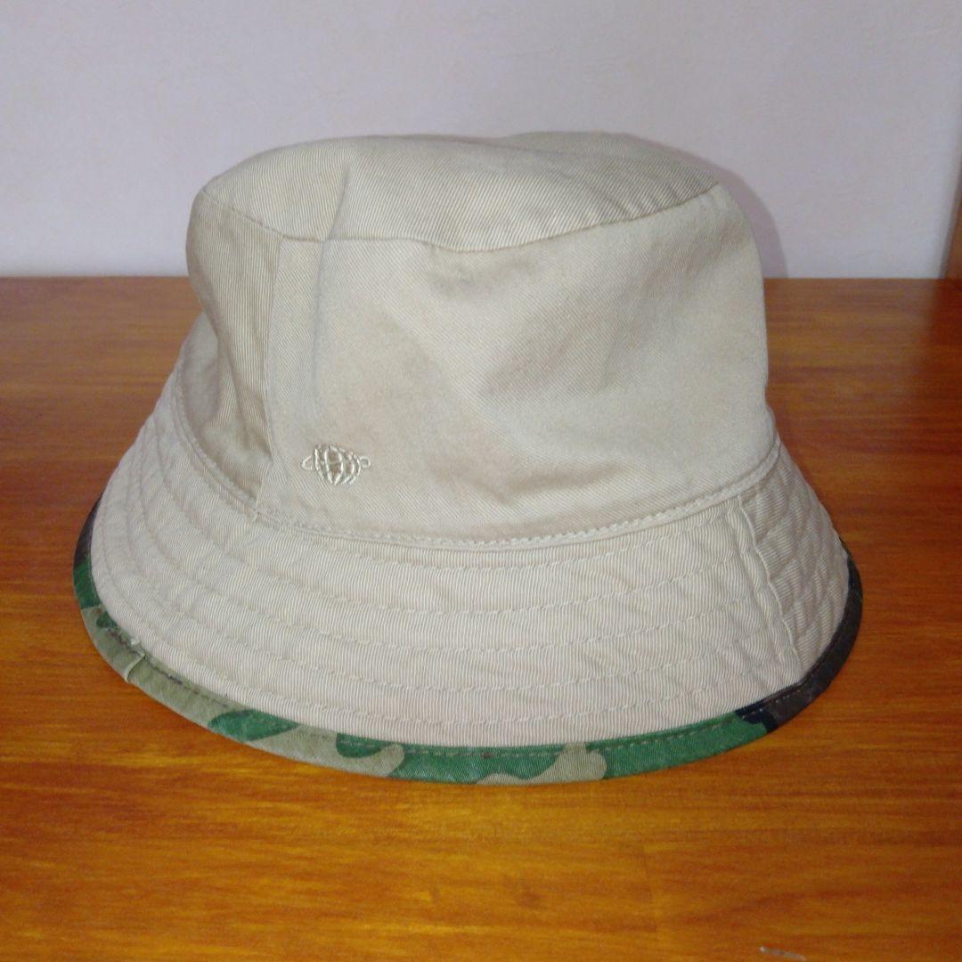 Used BEAMS bucket hat beige lining camouflage