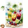 500-1000pcs/Puzzle Game - Exercise Endurance and Logical Thinking - Exquisite Jigsaw Puzzle - (Coconut Breeze Beach Fresh Fruit Iced Drink) Suitable f