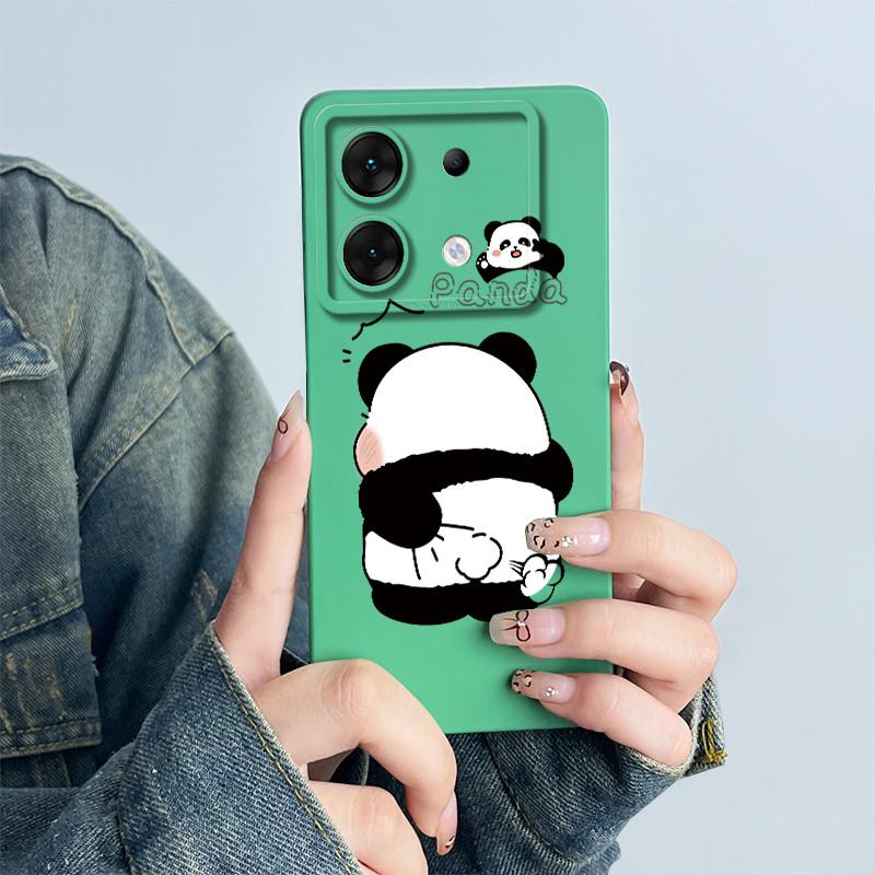 For Infinix Zero 30 5G Phone Case X6731 Cover Silicone Cute Panda Flower Boys Girls Shell Cartoon Funda Protective Casing Coque