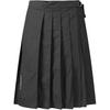 Solid Pleated Mid Waist Casual Long Skirt Women Skirts D00668