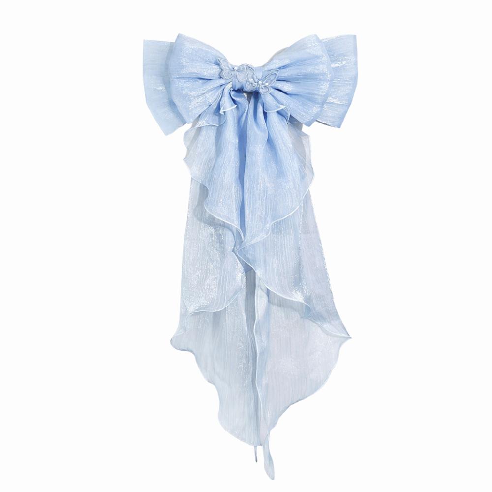 Multicolor Trailing Bowknot Safety Pin with Pin Double Layer Bowknot Wedding Dresses