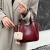 Niche Simple Korean Version Handbag Fashion High Sense Hand Carry Bucket Bag 2025 New Commuter Shoulder Messenger Bag