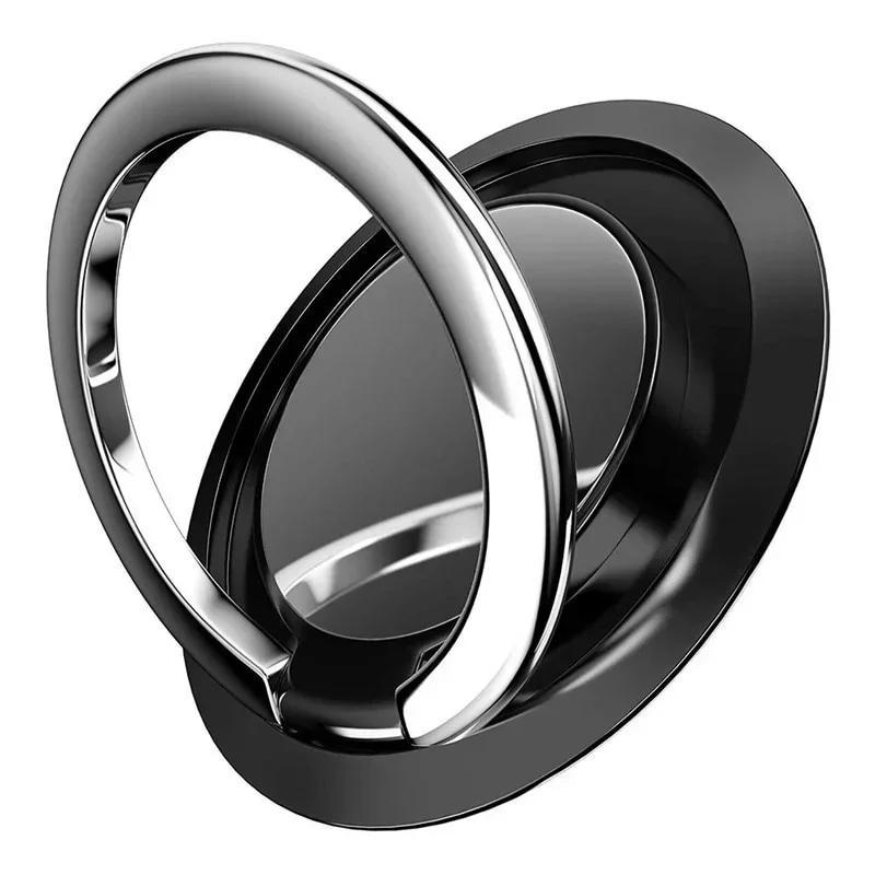 360 Rotating Finger Ring Phone Holder for IPhone Samsung Xiaomi Huawei Mount Back Sticker Magnetic Wireless Charger Friendly