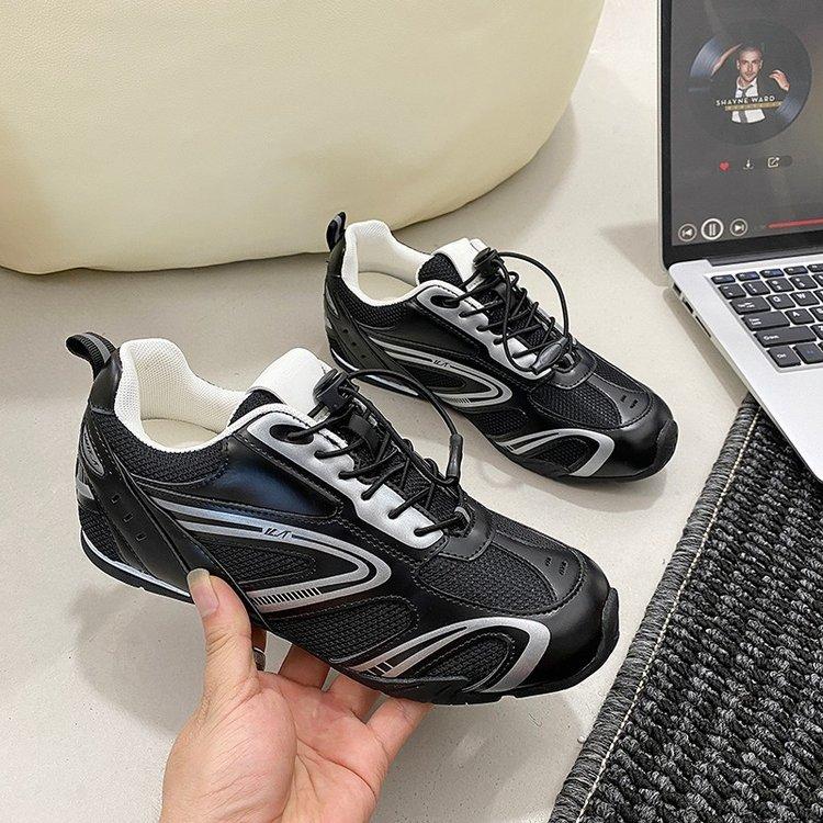 Outdoor Niche Racing Shoes Inner Height Increase Moral Training Shoes Women's 2025 New Mesh Breathable Jogging Casual Sports Shoes
