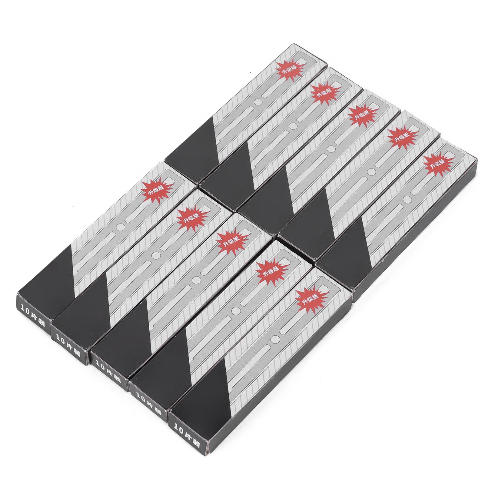 

100 шт. двухсторонние лезвия для бритья из нержавеющей стали для бритья бровей и бороды