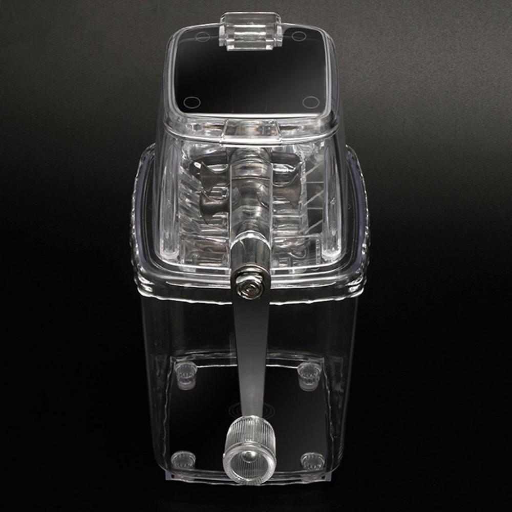 Manual Ice Crusher Mini Ice Shaver Smoothie Maker Ice Block Breaking Slush Machine