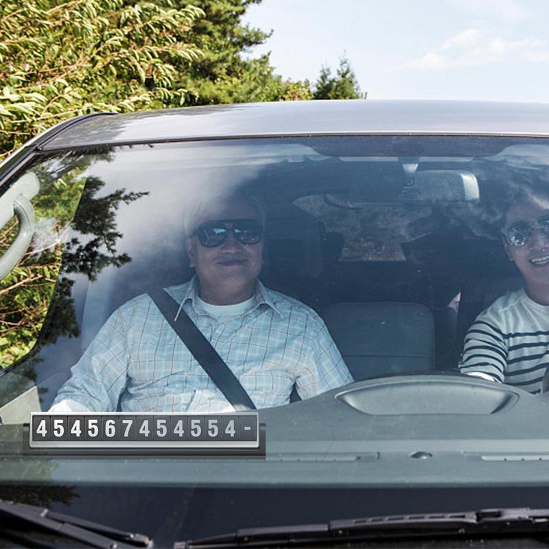 Telefonnummernschild für Parkplatz Auto Benachrichtigung Telefonnummernkarte Auto Temporäres Parkschild Telefonnummernschild Aufkleber