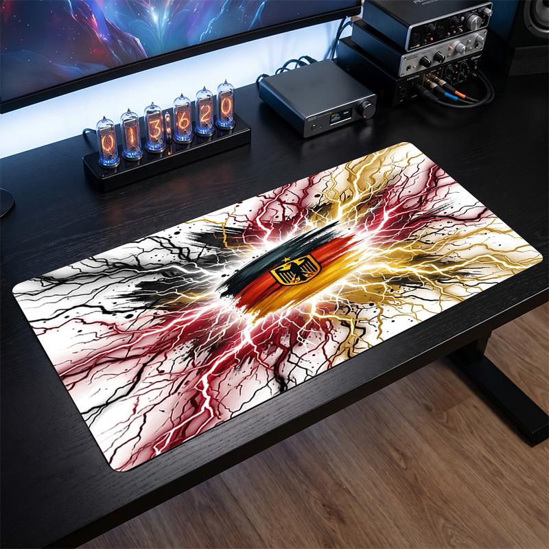Germany Football Crest Mouse Pad, Extended Non Slip Rubber Desk Mat for Gaming Office Laptop Fan Gift