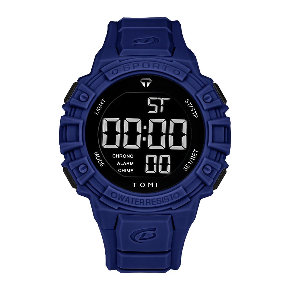 Men s Minimalist Digital Electronic Watch Men s Multi Functional Waterproof Outdoor Military Sports Electronic Watch Reloj синий