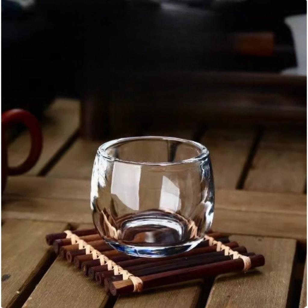 80mlGlassCrystal Cup Single Cup High End Tea Cup High Quality Crystal Bourbon Whiskey Glass Easy To Clean and Reusable Glassware