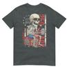 250 Years Funny Skeleton Fireworks American Flag 4th Of July Tshirt