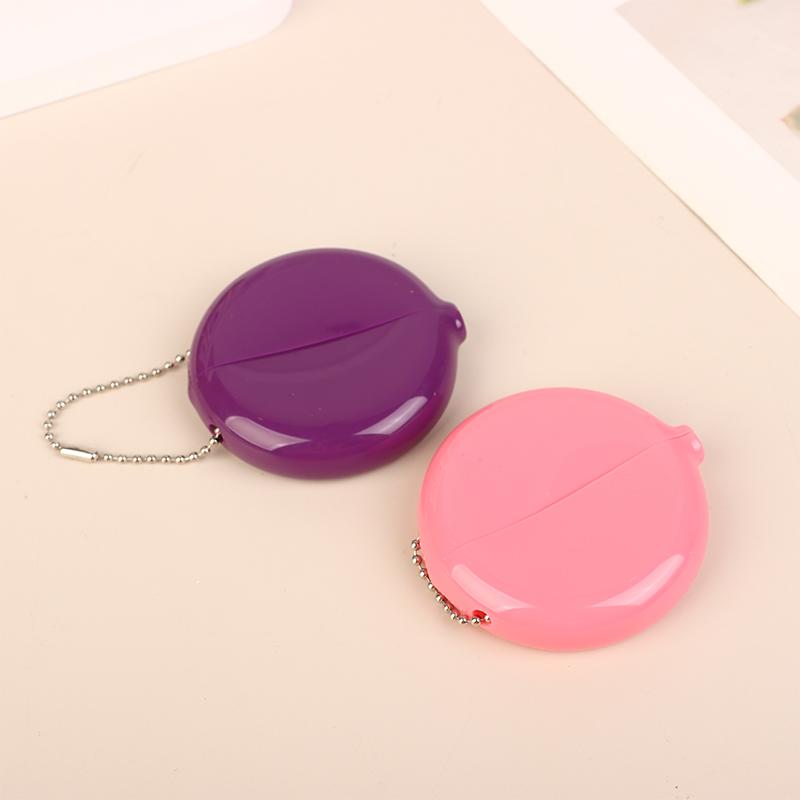 Men Women Zero Wallet Silicone Round Shopping Malls Portable Utility Multifunctional Compact Male Female Storage Bag