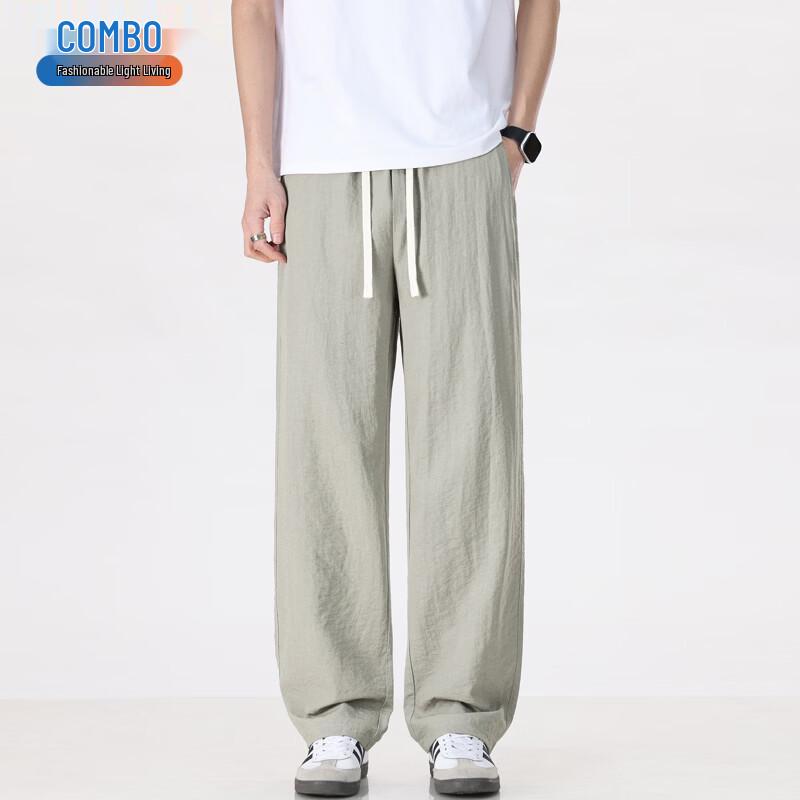 Men s Italian Style Tencel Blend Casual Pants L