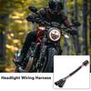 5-3/4 Inch 7 Inch LED Headlight Wire Harness Adapter for Street Glide Road King Electra Glide Dual Beam Adapter H4 To H9/h11