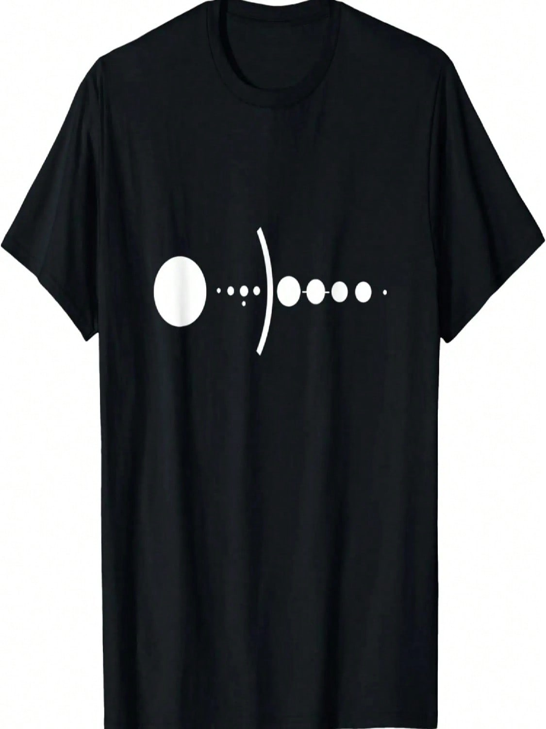 Minimalist Solar System - Sun, Earth, Moon, Planets T-Shirt S разноцветный