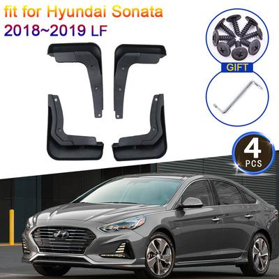 Garde-boue pour Hyundai Sonata 2018~ LF Anti-éclaboussures Protections Bavette Garde-boue Garde-boue Roue Avant Arrière Style de Voiture 4PCS Accessoires