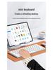 Silent Lightweight Wireless Bluetooth Keyboard with Touchpad for Tablets & Laptops