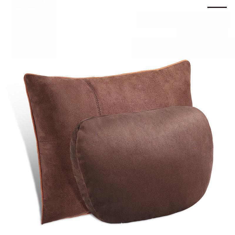 Auto-Kopfstütze, Nackenkissen, Taillenstütze, Sitzrückenpolster aus Wildleder für die Mercedes-Benz S-Klasse, All-in-One-Autokissen.