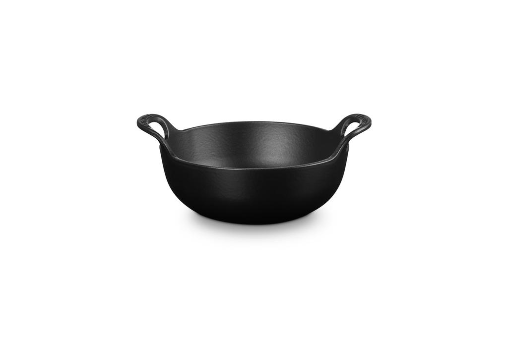 Le Creuset Balch Dish Double Handed Pot IH Compatible 20cm Matte Black 20142-20-00