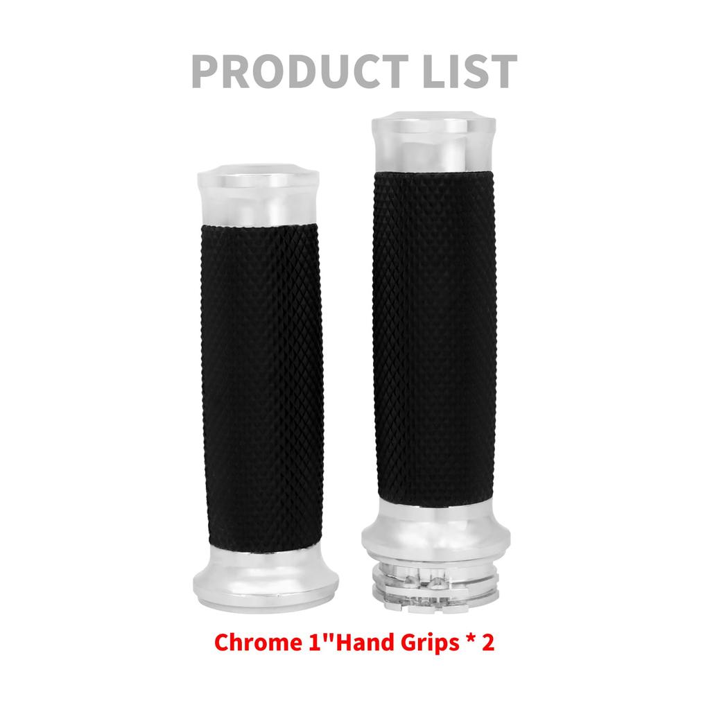 HCmotorku Bike Handle Grip Grip 1" Handlebar Hand 25mm for Harley Touring 1996-2007 Sportster