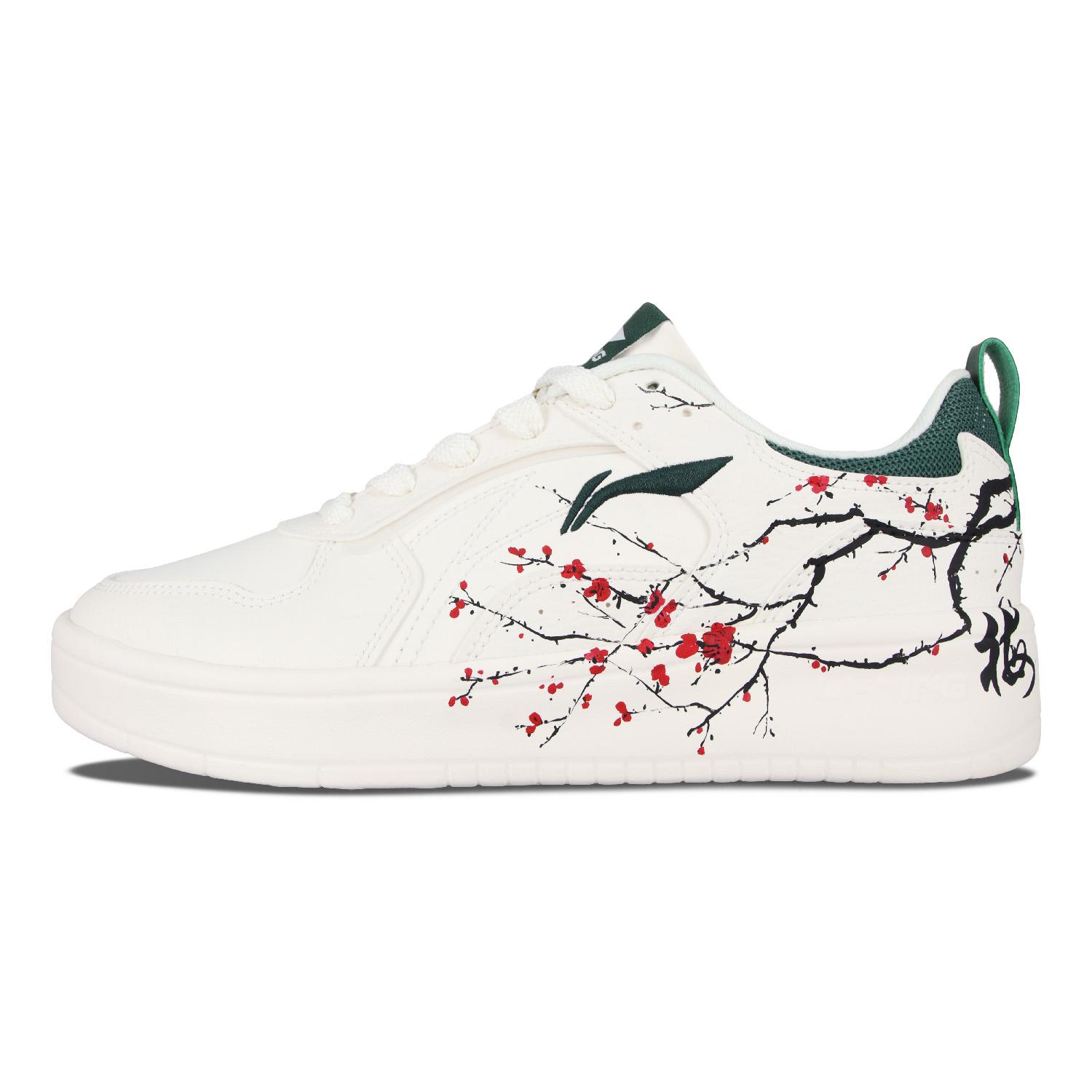 Li Ning Wheat Age Низкие кеды для скейтборда Мужские Белые AGCT147-3(Команда58-) 39