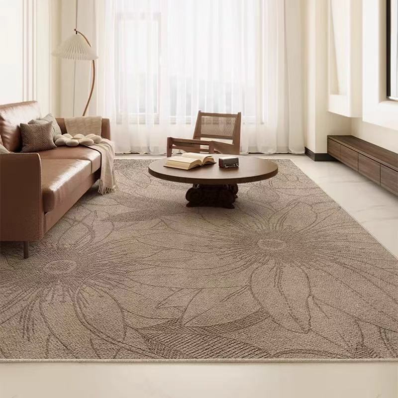 Light Luxury High-End Carpet Living Room Sofa Anti-Slip Waterproof Floor Mat Bedroom Anti-Stain Foot Mat Home Decoration