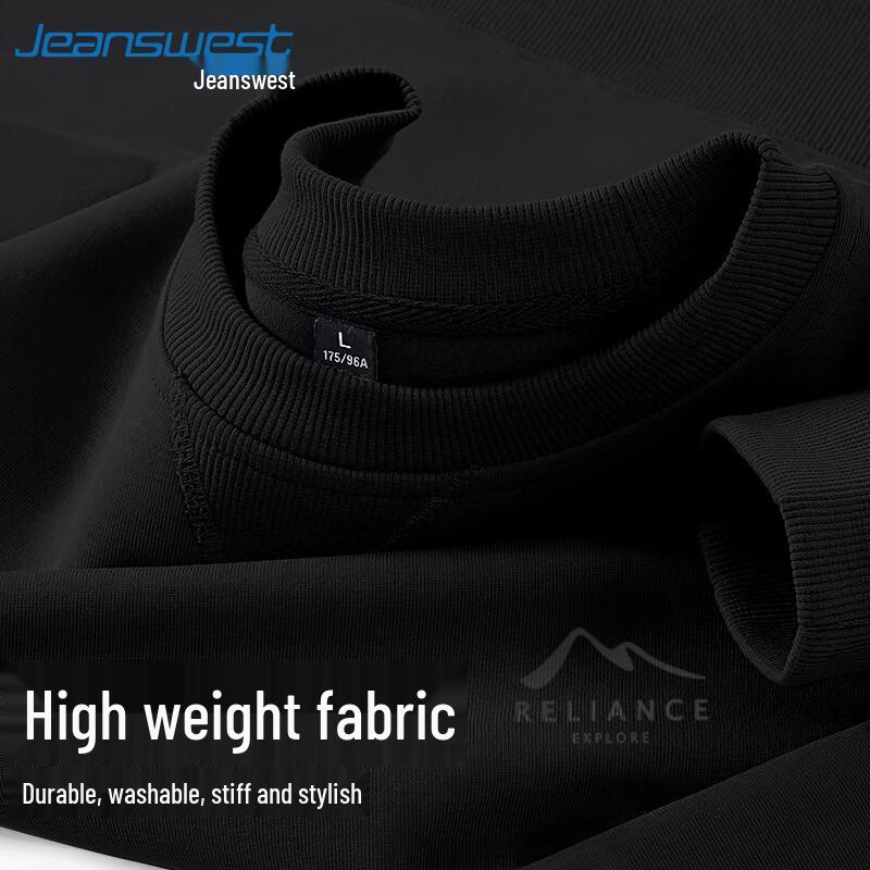 Jeanswest Men's Crew Neck Sweatshirt with Triangular Design