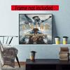 Messi Customize Your Name Diamond Painting Round Diamond Diy Frameless Holiday Artwork Suitable For Home Office Wall Decoration