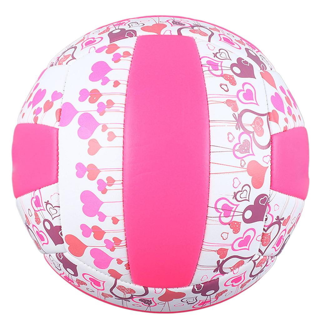 Size 5 Training Volleyball PU Soft Indoor Outdoor Volleyball for Students Pool Gym Training Pink