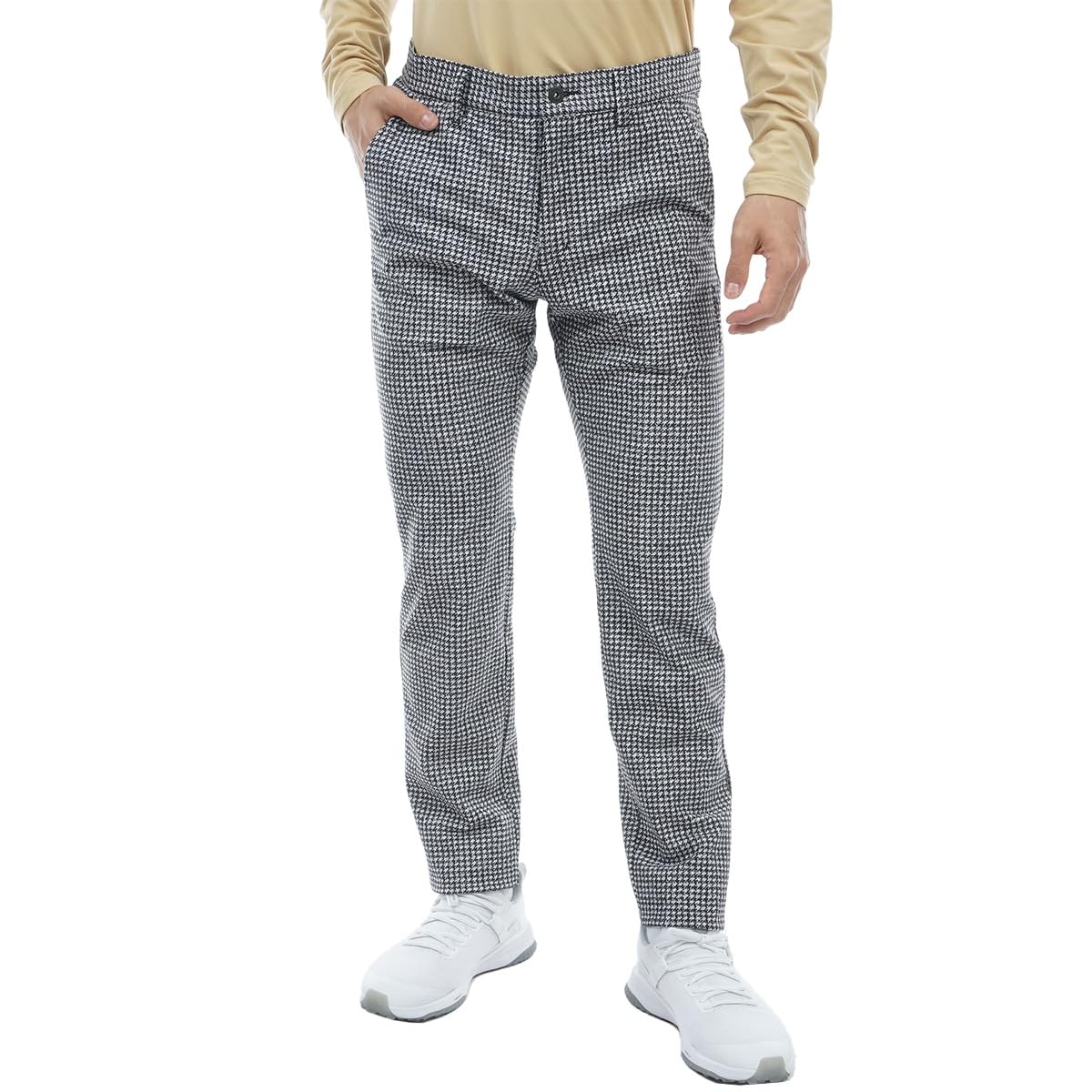 

Admiral Golf ADMA389 Men s Warm Stretch Tapered Golf Pants, Black and White (9C)