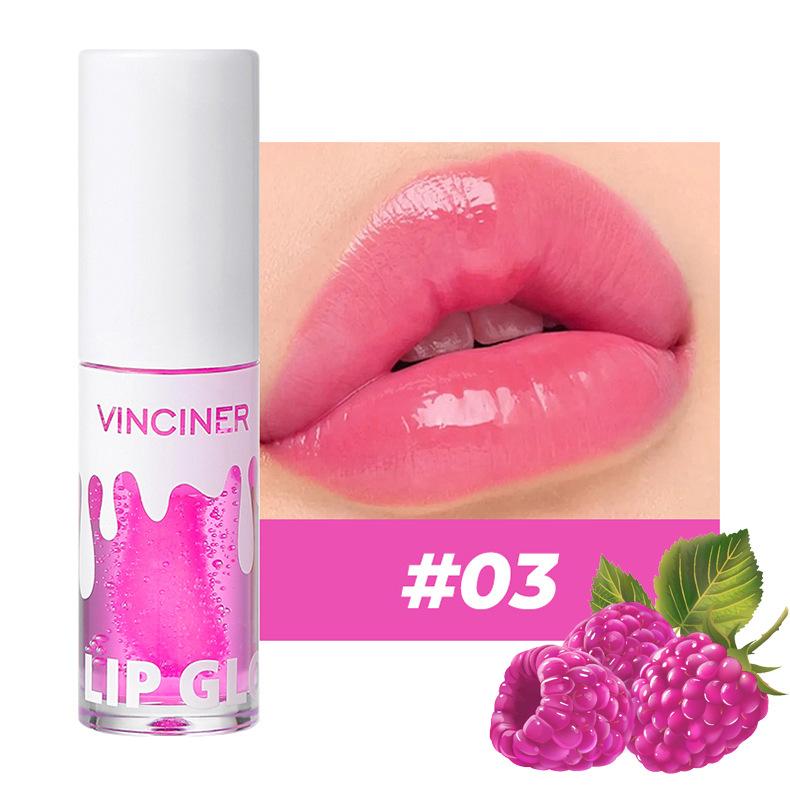 

8-цветный теплый блеск для губ с фруктовым вкусом, увлажняющее масло для губ длительного действия, осветление линий губ, водный блеск для губ raspberry