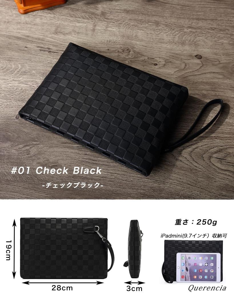 Querencia Clutch Second and PU Party Bag, Bag, Men's Women's, Leather, Wedding, (ch-01)