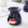 Ceramic Tea Light Candle Holder Small Essential Oil Burner Wax Melt Warmer Aromatherapy Aroma Diffuser for Home Bedroom Decor