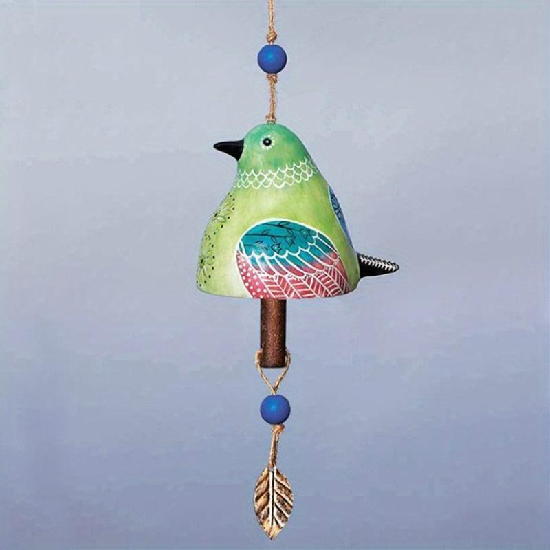 1 Pc Exquisite Resin Bird Wind Chimes Pendant for Independent Station - Enhancing the Beauty of Garden and Home Decor