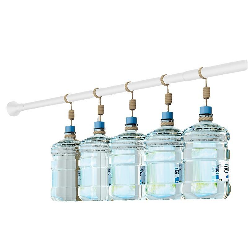 Römische Bohrfreie Teleskop-Gardinen- & Wäschetrocknungsstange mit Einzelhalterung