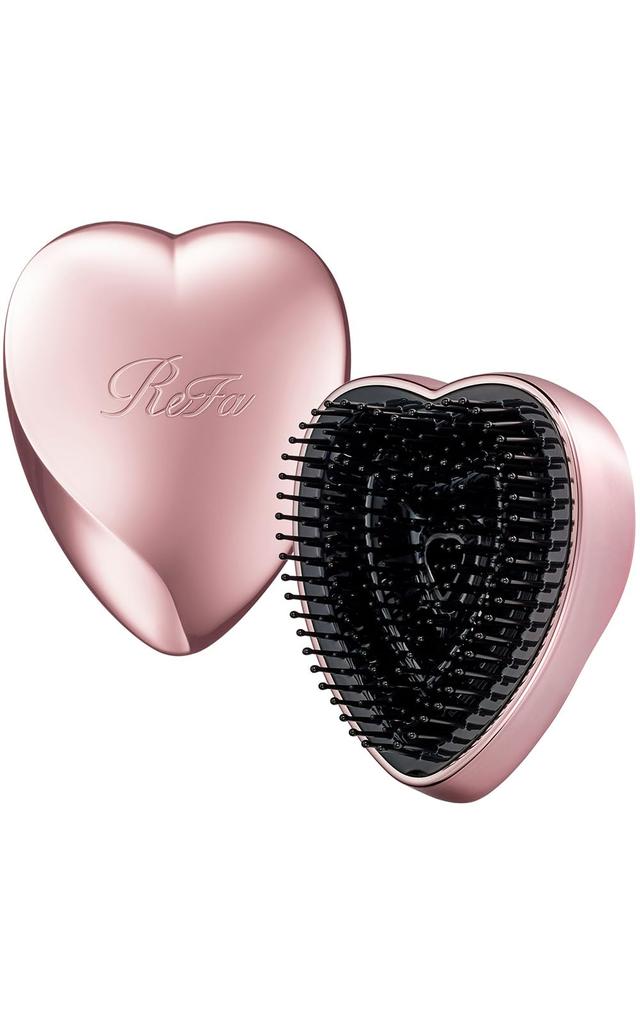 ReFa HEART BRUSH Mini with Shopping Rose Gold Bag,