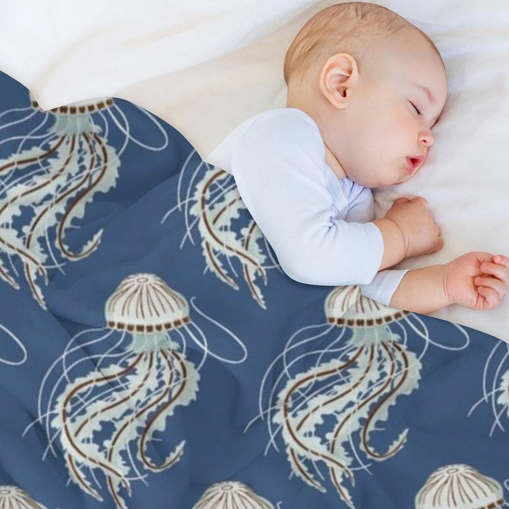 Translucent Jellyfish Throw Blanket Giant Sofa Loose Luxury Brand Single Blankets