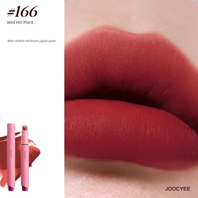 Joocyee Fermented Pink Mist Lipstick Pen 1990 Lipstick Matte Finish 100 Pink Brown Autumn Winter Retro Lip Mud Lip Lacquer